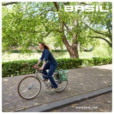 Basil dupla táska Ever-Green UniversalBridge System, bézs