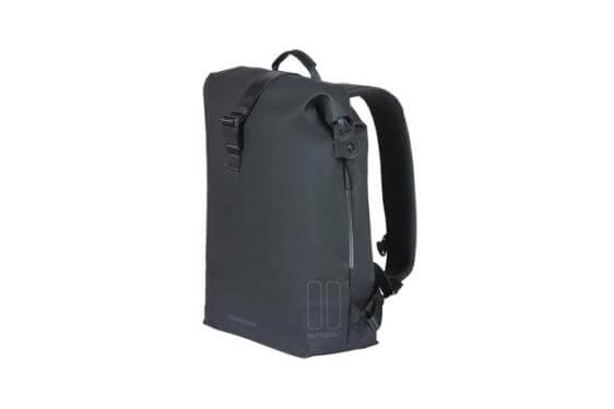 Basil egyoldalas táska és hátizsák,Nordlicht, fényvisszaverő, Hook ON, fekete