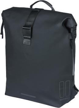 Basil egyoldalas táska és hátizsák,Nordlicht, világítással, Hook ON, fekete
