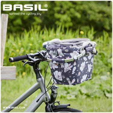 Basil kosár első  "Magnolia Carry All Front Basket" KF kompatibilis, adapter nélkül, kék