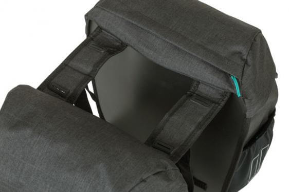 Basil táska kétoldalas Discovery 365D Double Bag M, Universal Bridge felfogatás, szürke