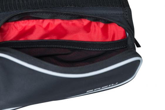 Basil táska vázra dupla Sport Design Double Framebag fekete mobiltartóval