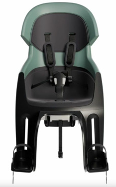 Bobike hátsó gyerekülés EXCLUSIVE Evolve maxi, vázra szerelheto, döntheto, magasságban állítható extra fejtámasszal és rugós csillapítással, borsmenta