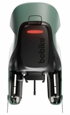 Bobike hátsó gyerekülés EXCLUSIVE Evolve maxi, vázra szerelheto, döntheto, magasságban állítható extra fejtámasszal és rugós csillapítással, borsmenta