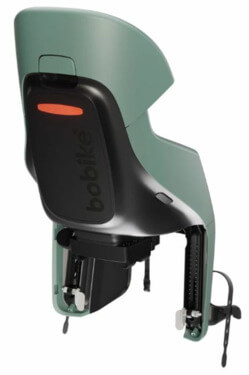 Bobike hátsó gyerekülés EXCLUSIVE Evolve maxi, vázra szerelheto, döntheto, magasságban állítható extra fejtámasszal és rugós csillapítással, borsmenta