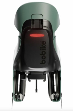 Bobike hátsó gyerekülés EXCLUSIVE Evolve maxi, vázra szerelheto, döntheto, magasságban állítható extra fejtámasszal és rugós csillapítással, borsmenta