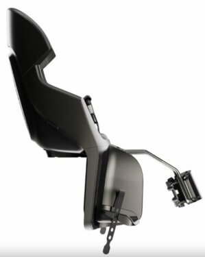 Bobike hátsó gyerekülés EXCLUSIVE Evolve maxi, vázra szerelheto, döntheto, magasságban állítható extra fejtámasszal és rugós csillapítással, fekete