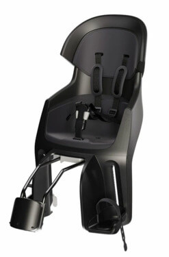 Bobike hátsó gyerekülés EXCLUSIVE Evolve maxi, vázra szerelheto, döntheto, magasságban állítható extra fejtámasszal és rugós csillapítással, fekete