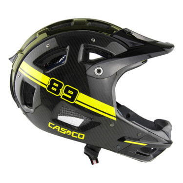 Casco Mtbe Full Face carbon-neonzöld L (58-62 cm) sisak