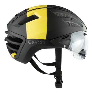 Casco SPEEDAIRO  fekete/sárga M (54-59cm) sisak