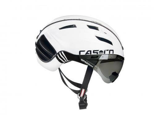 Casco Speedster TC Plus fehér/fekete M (54-58 cm) sisak lencsével