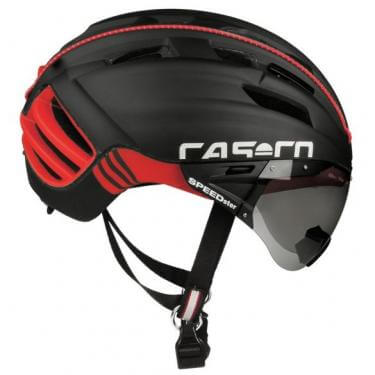 Casco Speedster TC Plus fekete-piros M (54-58 cm) sisak lencsével