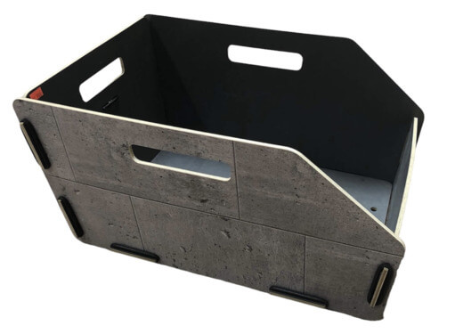 Klickfix Radkiste doboz csomagtartóra beton mintázattal