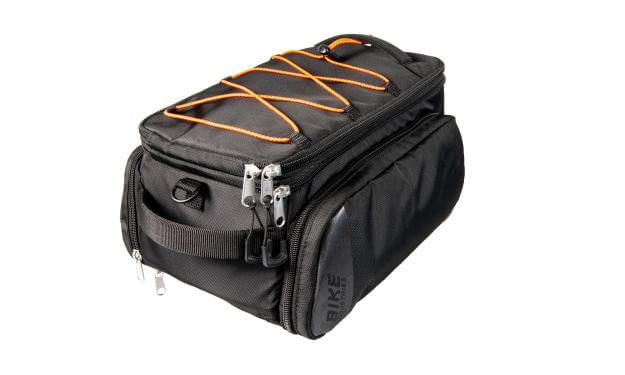 KTM táska csomagtartóra Sport Trunk Bag, Snap-it (32L) fekete-narancs