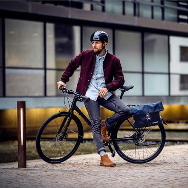 Ortlieb táska csomagtartóra Twin-City Urban fenyőzöld 9L QL2.1