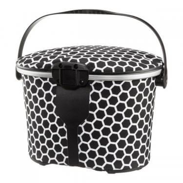 Ortlieb táska kormányra Up-Town Design - Honeycomb fekete/fehér 17,5L