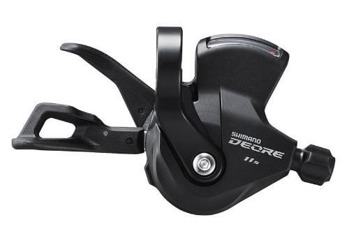 Shimano váltókar kijelzővel J Deore 11-es Rapidfire fekete bilincses +bowden