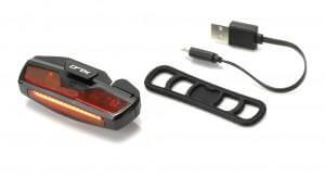 XLC lámpa hátsó, 16 LED-es, USB-ről tölthető