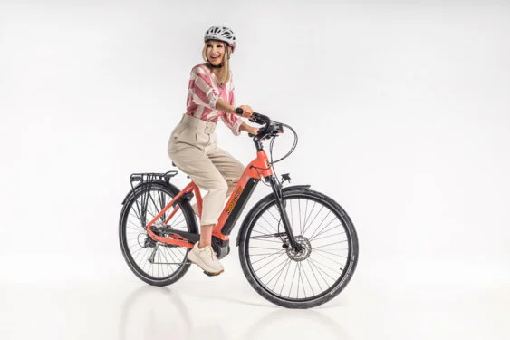 Rideonic Trekking 1.0 500Wh US50 cm '23 rózsaszín elektromos kerékpár