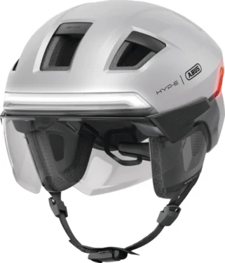 ABUS kerékpáros városi sisak HYP-E BL.ACE, In-Mold, ezüst L (57-61 cm)