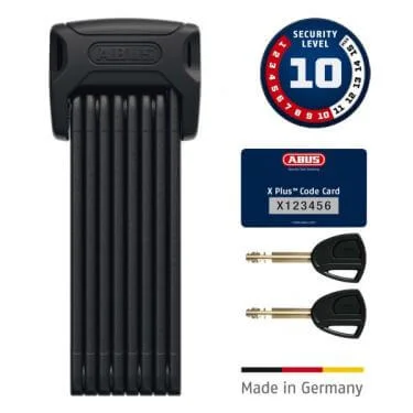 ABUS lakat 6000K/120 Big TwinSet (2 lakat 1 kulccsal nyitható), X-Plus cilinderrel, SH tartóval, fekete