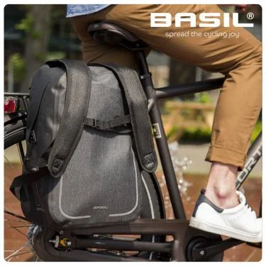 Basil hátizsák Urban Dry charcoal fekete (sötétszürke)