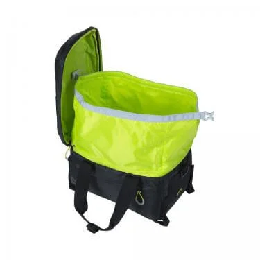 Basil táska csomagtartóra Miles Trunkbag fekete/lime