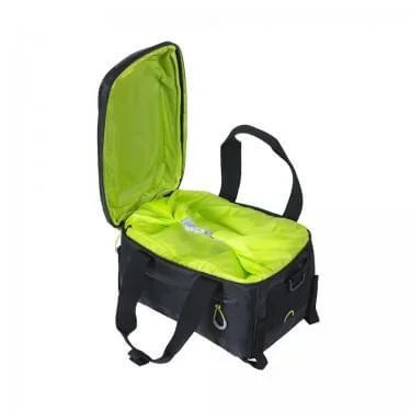 Basil táska csomagtartóra Miles Trunkbag fekete/lime