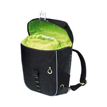 Basil táska egyoldalas Miles Daypack fekete/lime (hátizsák)