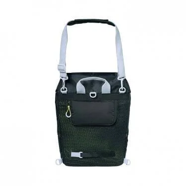 Basil táska egyoldalas Miles Daypack fekete/lime (hátizsák)