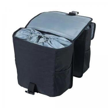 Basil táska kétoldalas Go Double Bag solid fekete