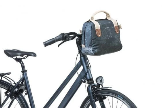 Basil táska kormányra "Boheme City Bag", KF kompatibilis, kormányadapter nélkül (BA 70169/BA 70177), indigo kék (2020)