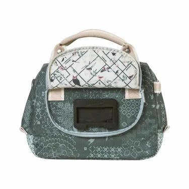 Basil táska kormányra "Boheme City Bag", KF kompatibilis, kormányadapter nélkül (BA70177), forest zöld (2020)