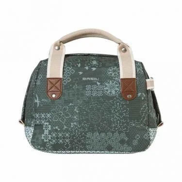 Basil táska kormányra "Boheme City Bag", KF kompatibilis, kormányadapter nélkül (BA70177), forest zöld (2020)