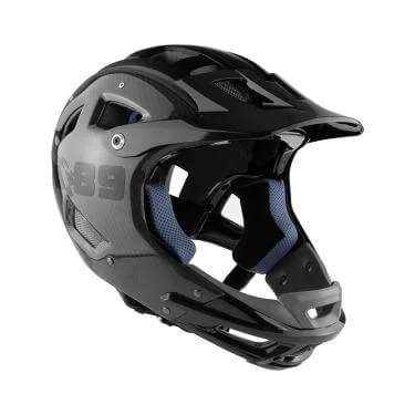Casco MTB.E Carbon FullFace fekete neon 89 M (56-58 cm) sisak